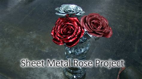 fabricate metal rose|sheet metal roses youtube.